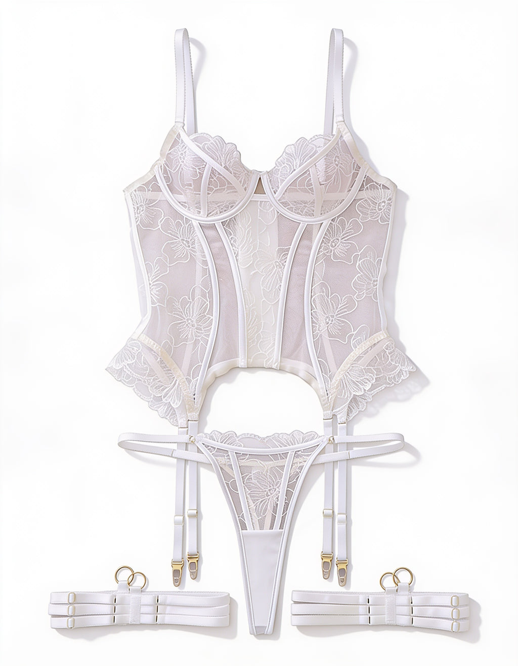 Élise Blanc Corset Set