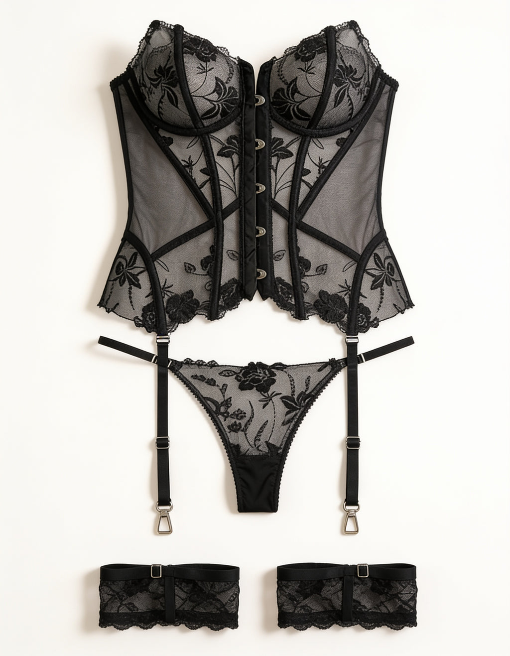 Midnight Muse Sheer Corset