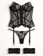 Midnight Muse Sheer Corset