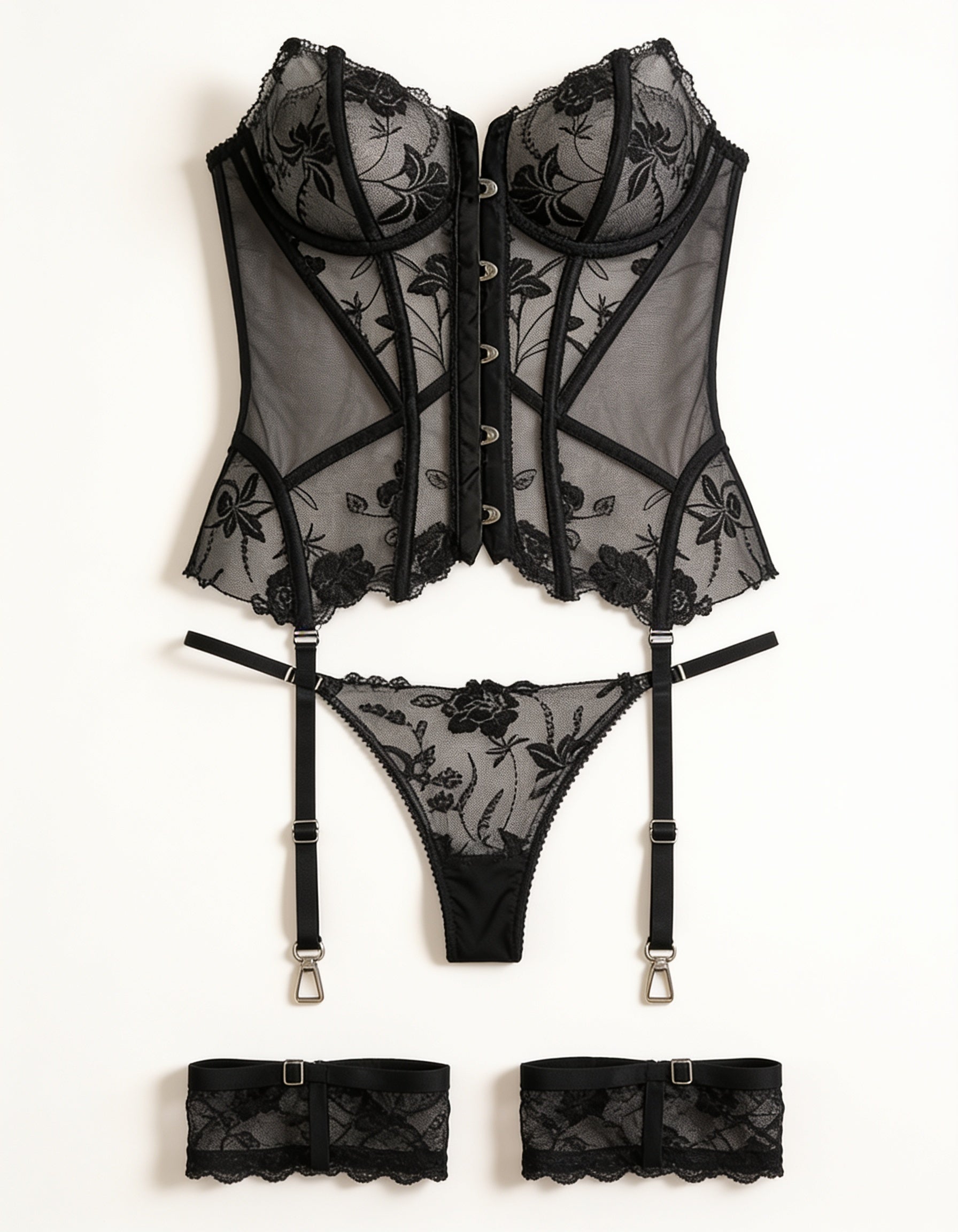 Midnight Muse Sheer Corset